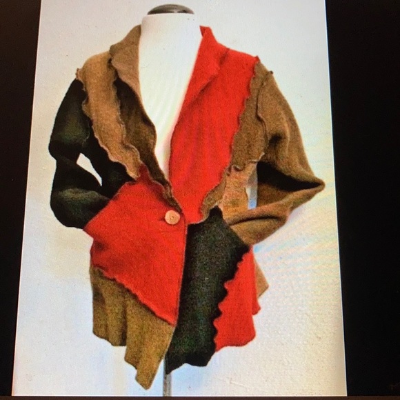 CB Wraps by Canvasbacks wool cardigan size s - Picture 12 of 12